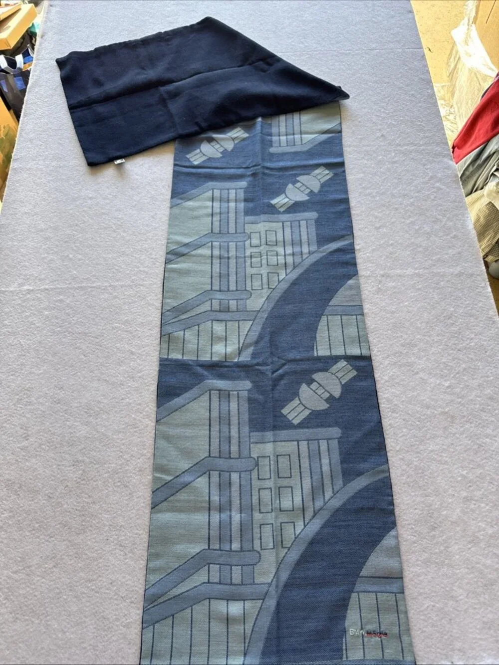 BMW Vintage M Style Silk Wool Scarf Germany